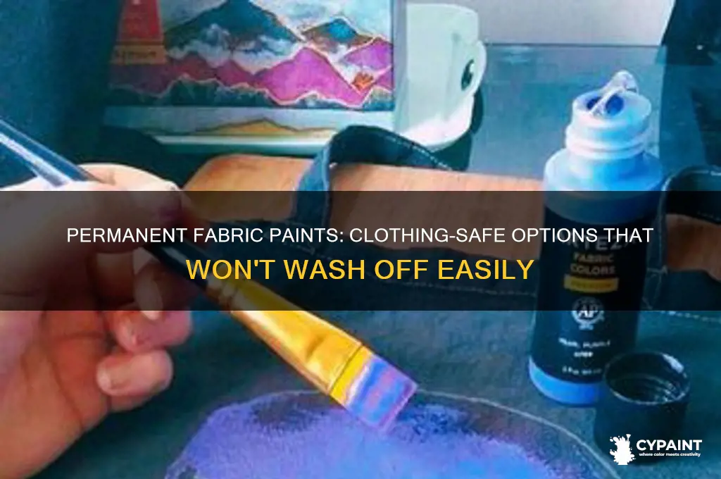 what paint does not wash off on clothing