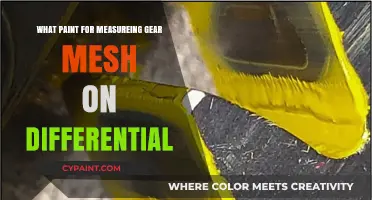 Best Paint for Accurate Gear Mesh Measurement on Differentials