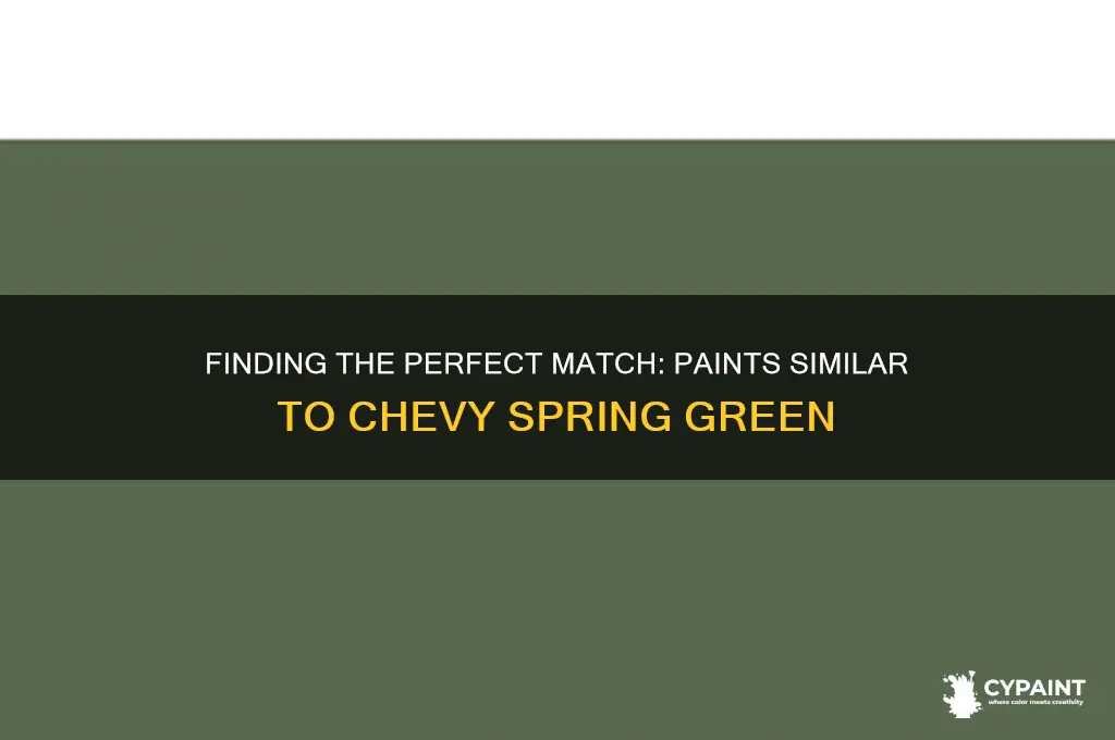 what paint is close to cehvy spring green