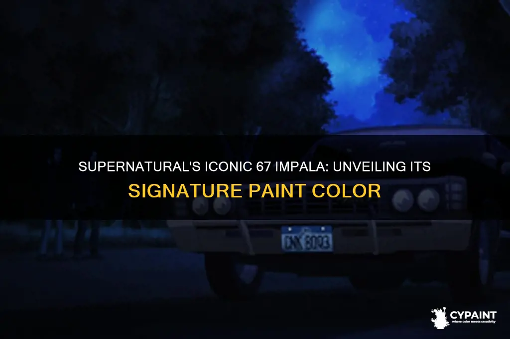 what paint is on the 67 impala supernatural