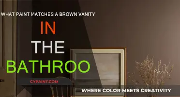 Brown Vanity Bathroom: Matching Paint Color Ideas