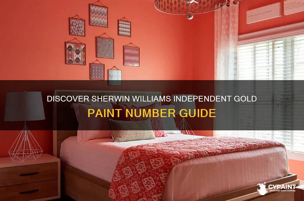 what paint number is sherwin williams independent gold