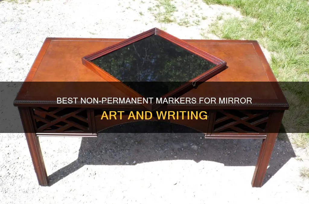 what paint or marker is not permanent on mirrors