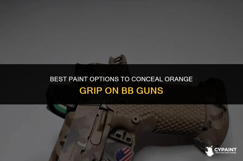 what paint to cover up orange grip on bb gun