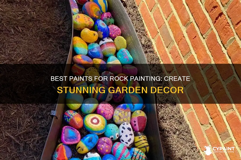 what paint to do on rocks for garden