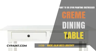 Revamping Elegance: The Perfect Paint for a Distressed Creme Dining Table