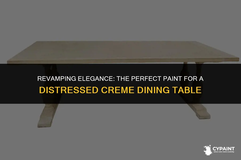 what paint to us efor painting distressed creme dining table