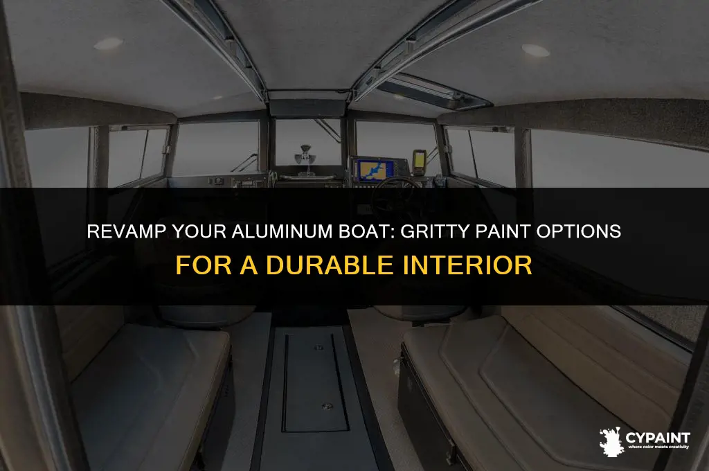 what paint with grit can i paint inside aluminum boat