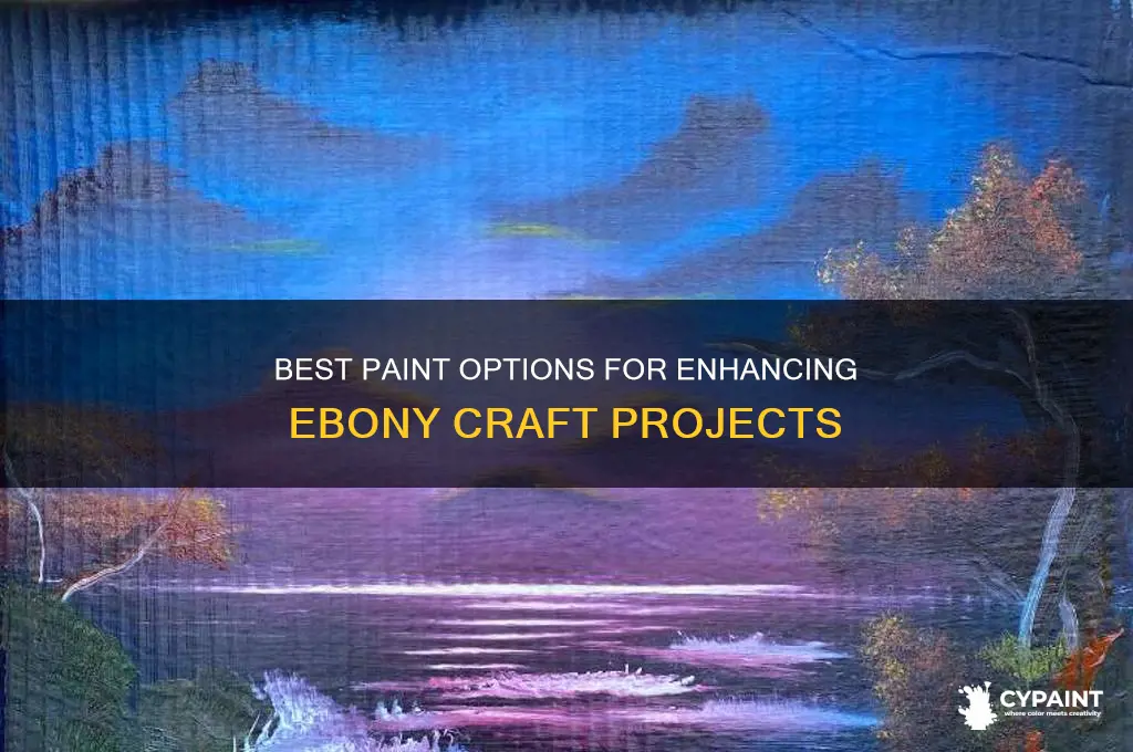 what paint would work well on ebony craft