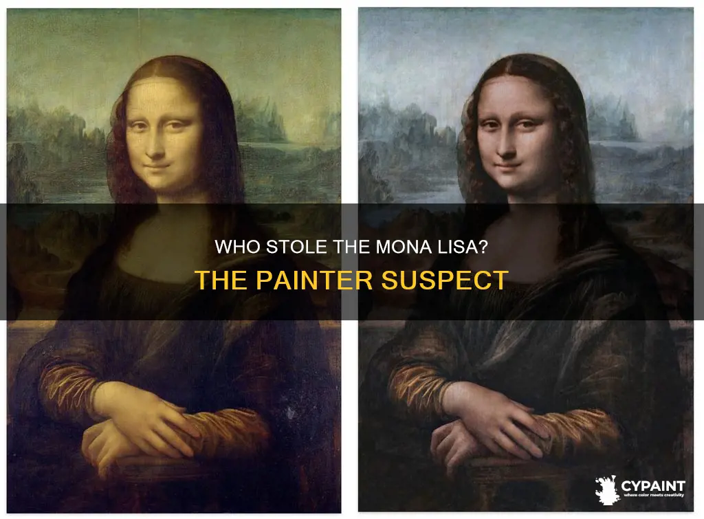 what painter was suspected of stealing the mona lisa