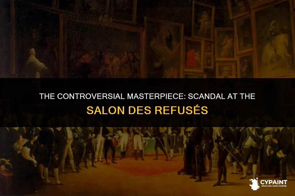 what painting causes a scandal at the salon des refuses