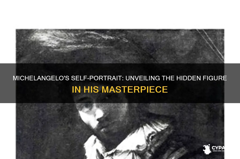 what painting did michelangelo paint him in it