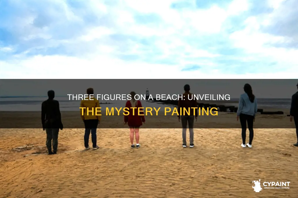 what painting has 3 persons on a beach