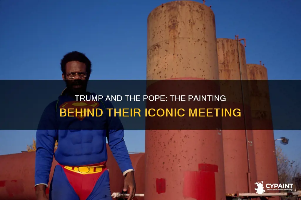what painting is behind trump and the pope