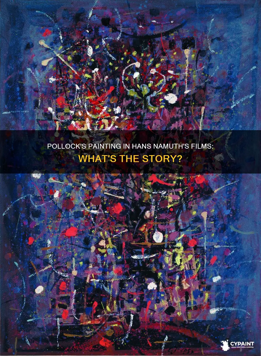 what painting is pollock painting in hans namuth films