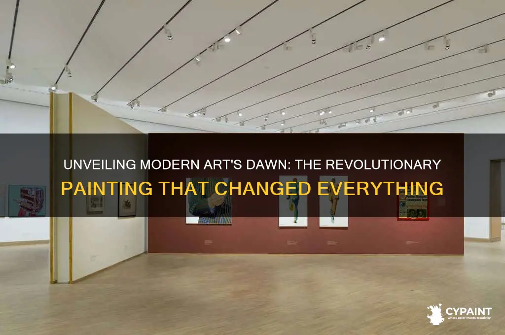 what painting mark the beginning of modern art