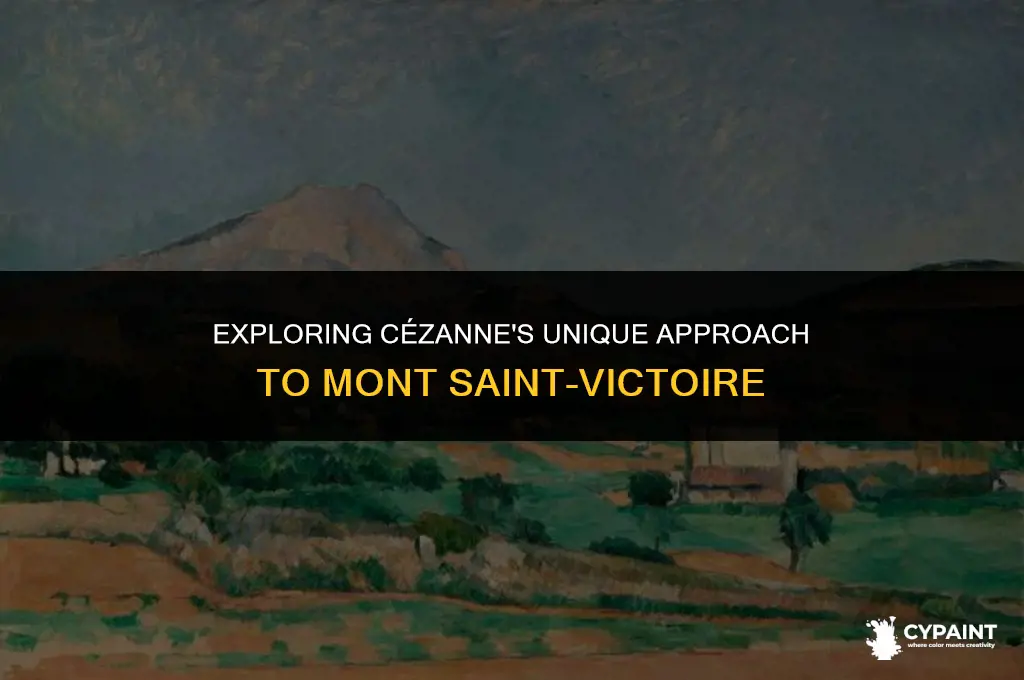 what painting technique did cezenne do on mont st victoire