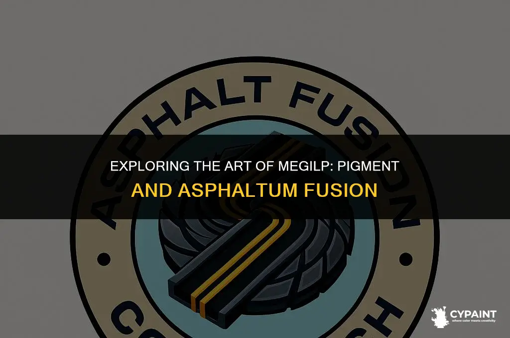 what painting technique that combines megilp with pigment and asphaltum