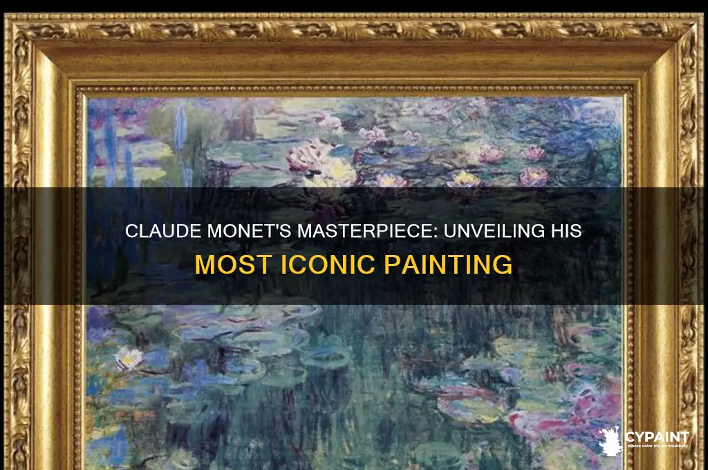 what painting was claude monet most famous for