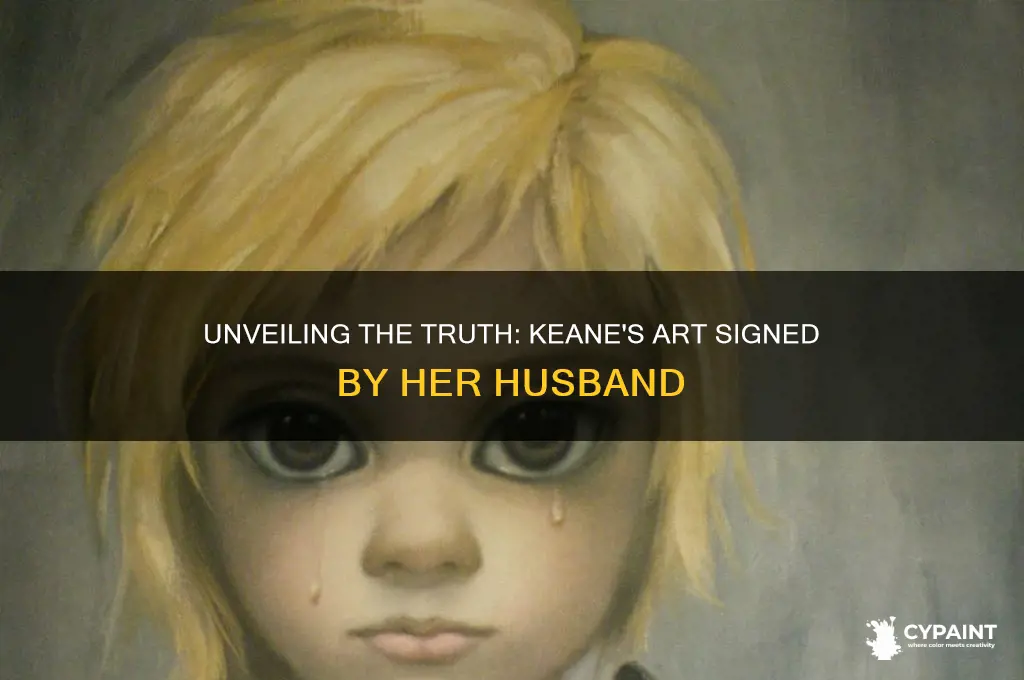 what paintings did keane paint but hsuband sign
