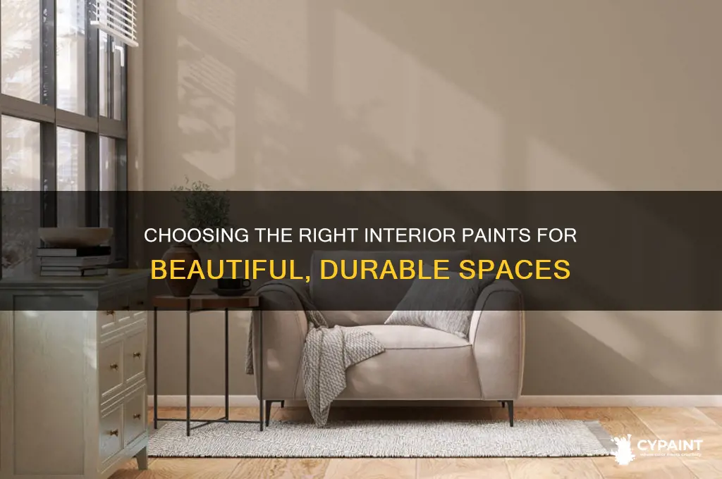 what paints are ussed to paint interior spaces