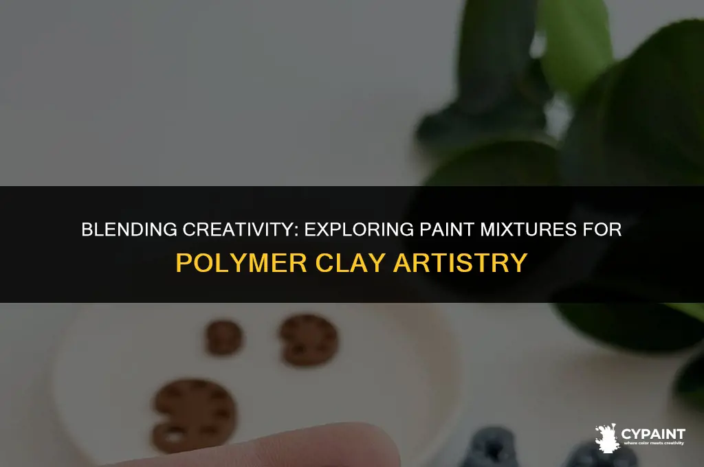 what paints can you mix into polymer clay