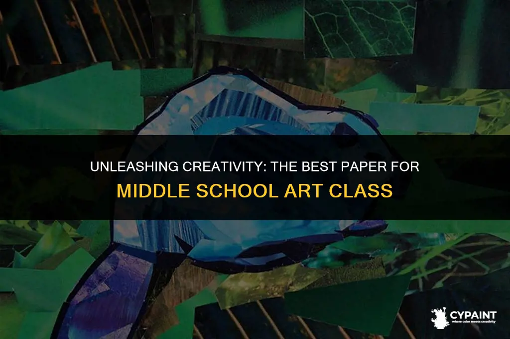 what paper to paint on in art class middle school
