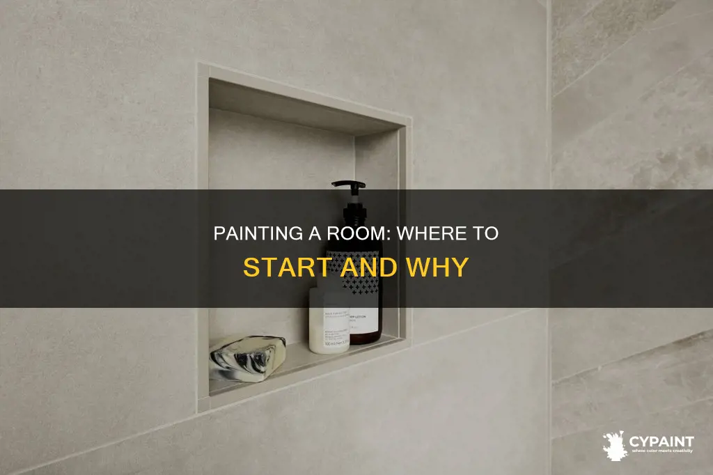 what part of a room do you paint first