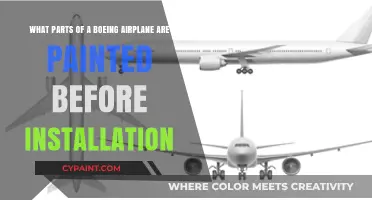 Pre-Installation Painting: Unveiling the Colorful Components of a Boeing Airplane
