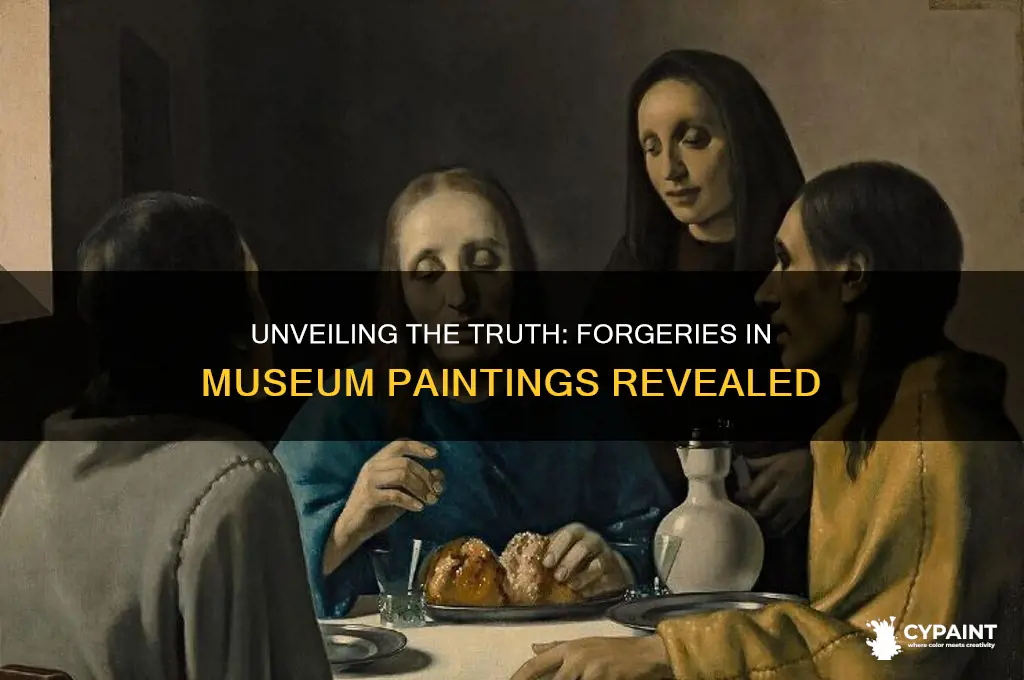 what percentage of paintings in museums are forgeries