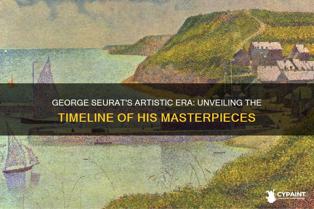 what period of time did george seurat paint