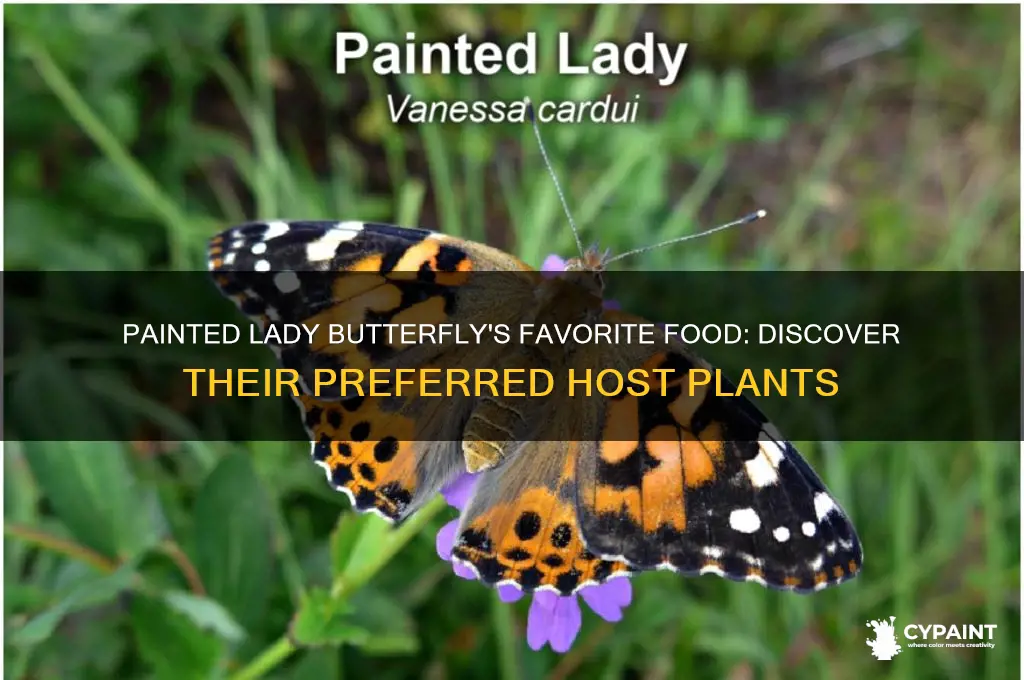 what plant does the painted lady butterfly eat