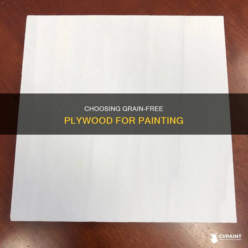 what plywood can you paint without leaving a grain
