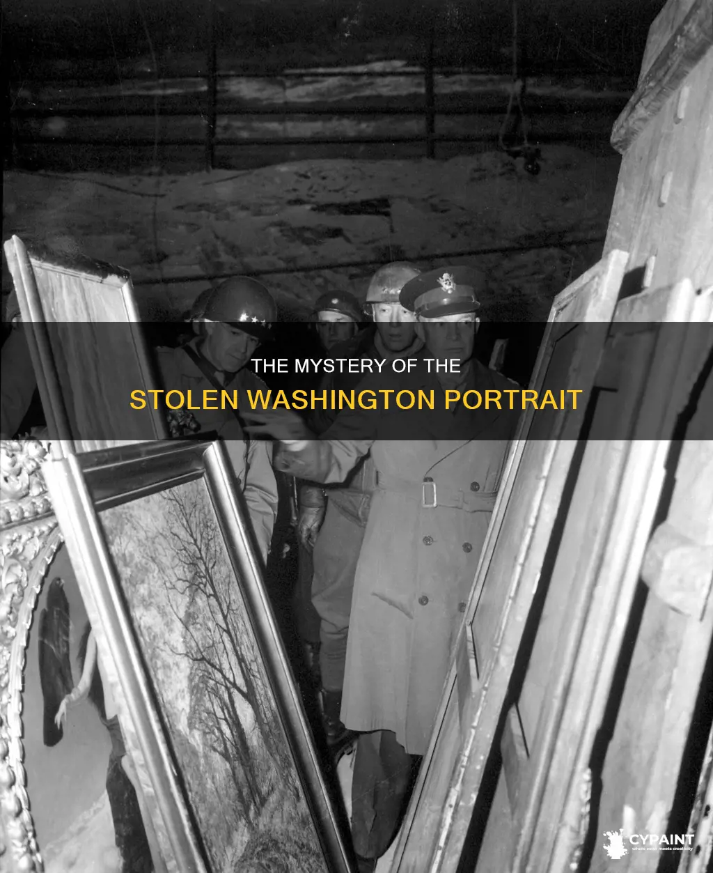 what presidents wife took the painting of george washington