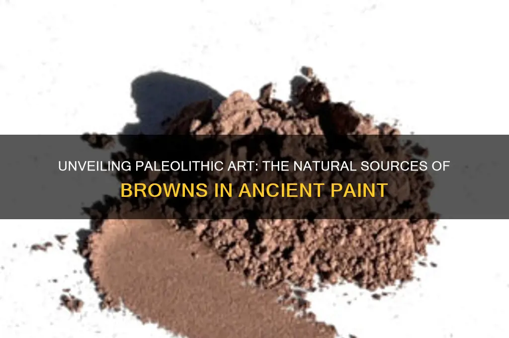 what provides the browns found in paleolithic paint