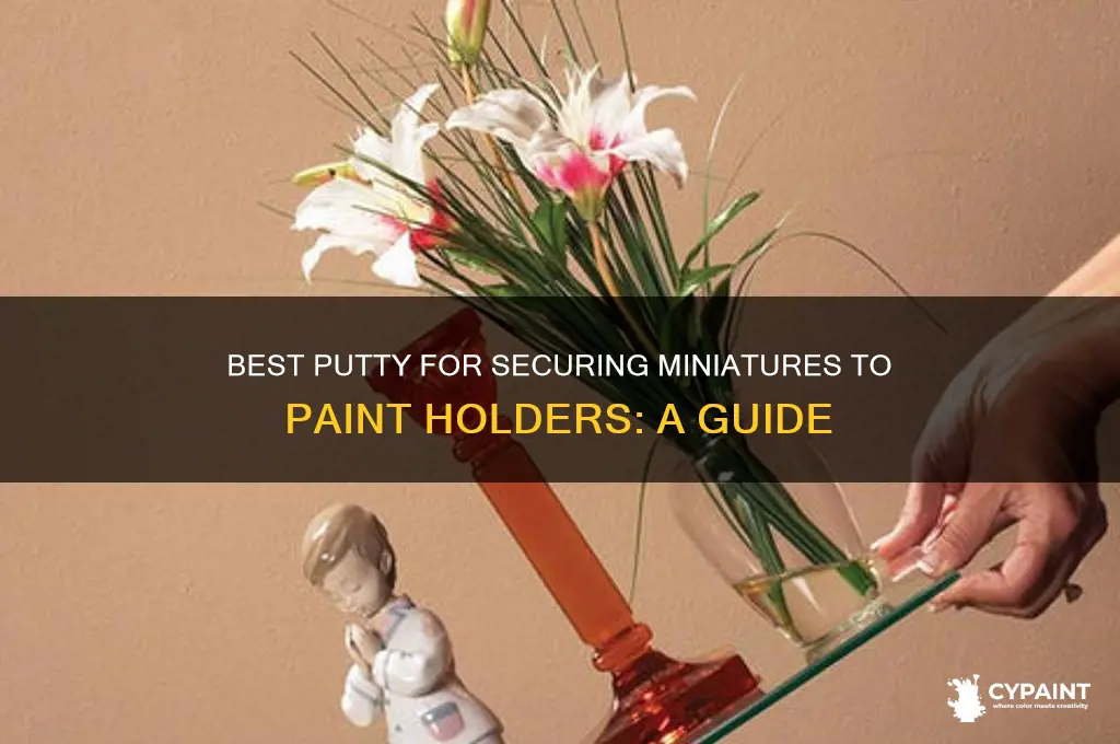 what putty to stich minatures to paint holder