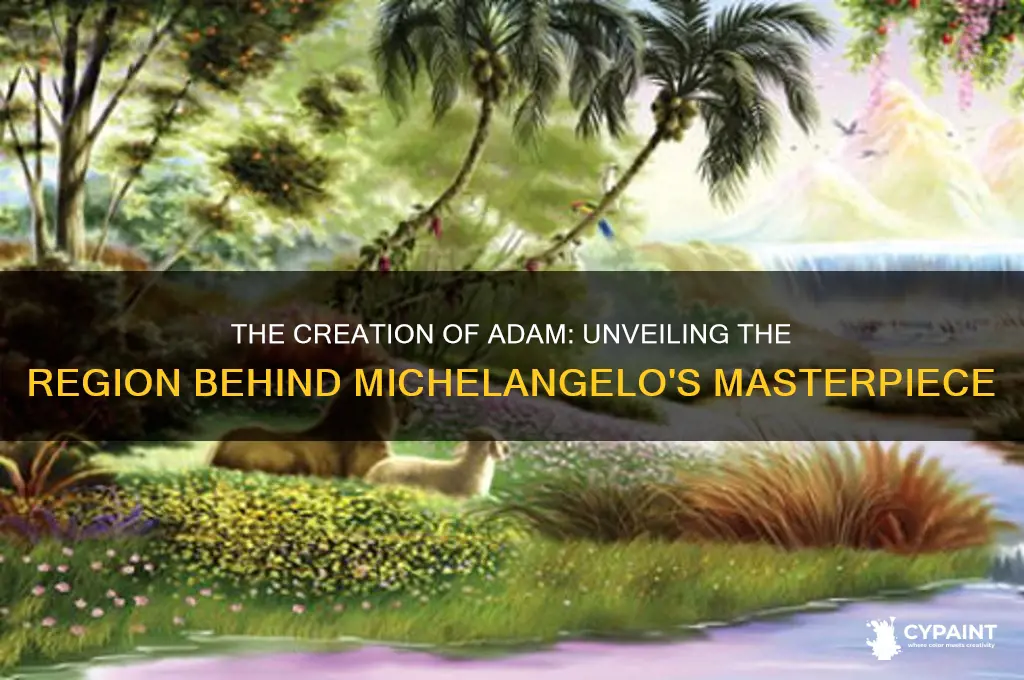 what region was the creation of adam painted