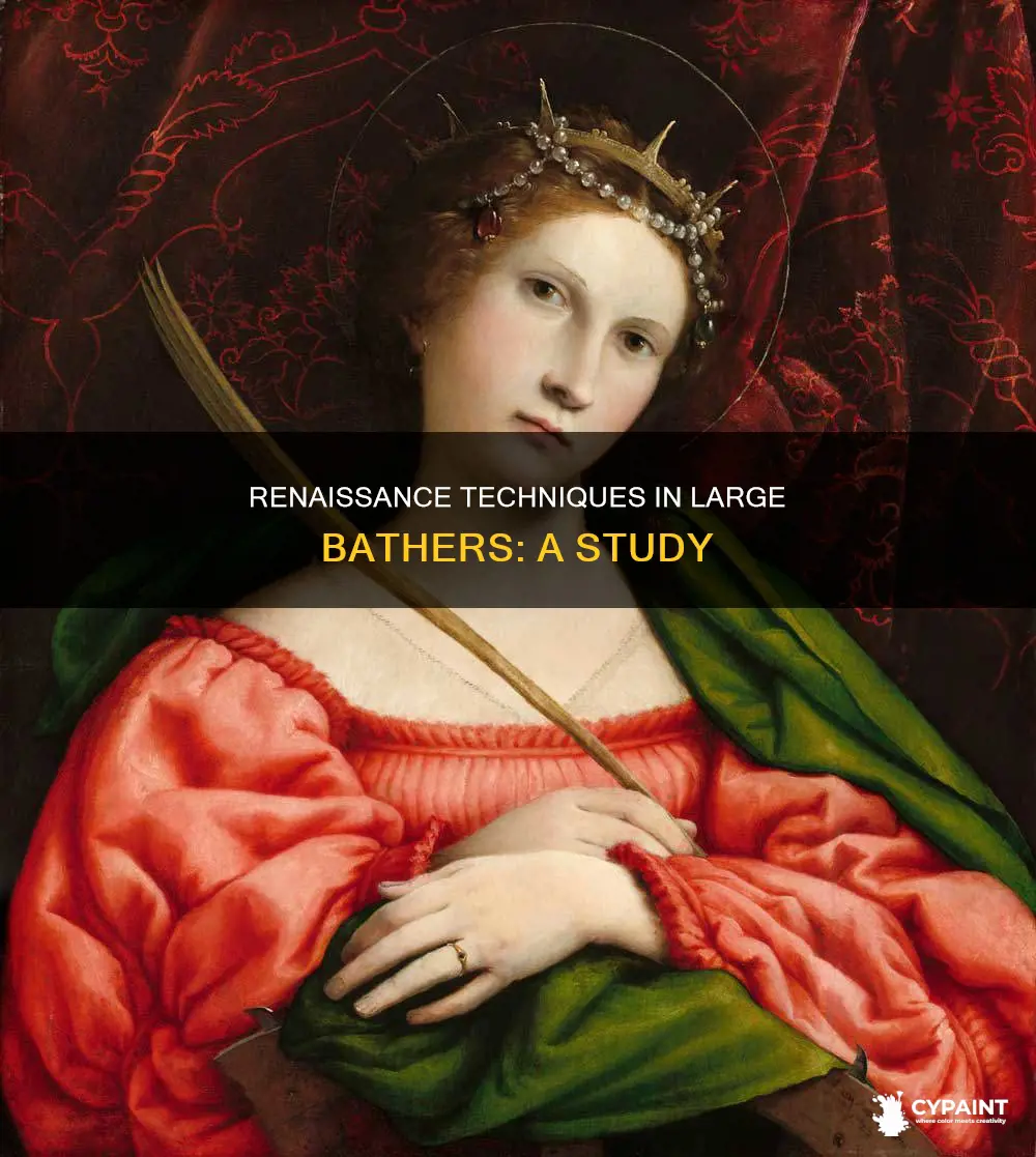 what renaissance elements of painting is continuedbin large bathers