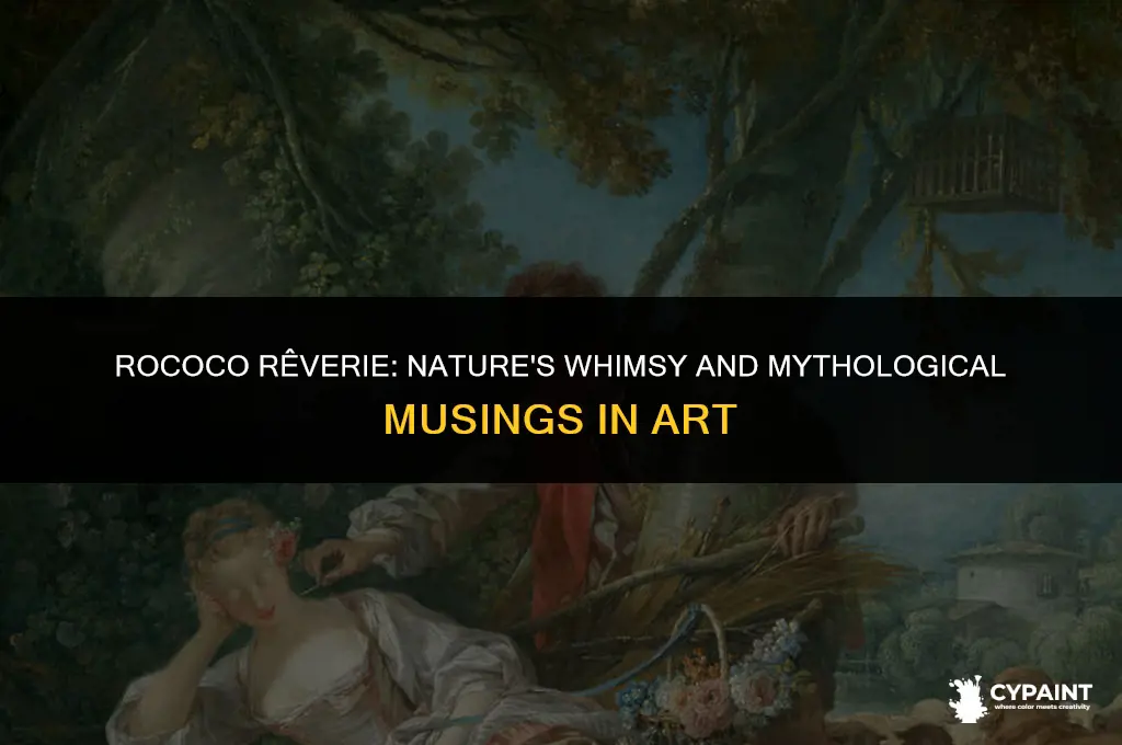 what roles did nature and mythology play in rococo painting