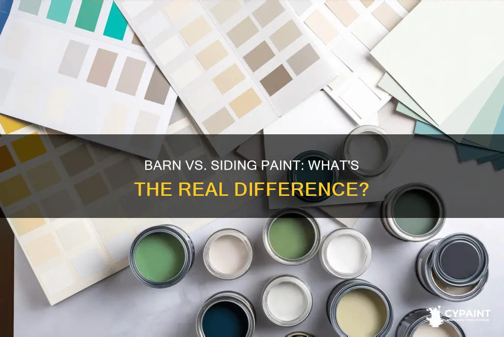 what s the difference in barn and siding paint
