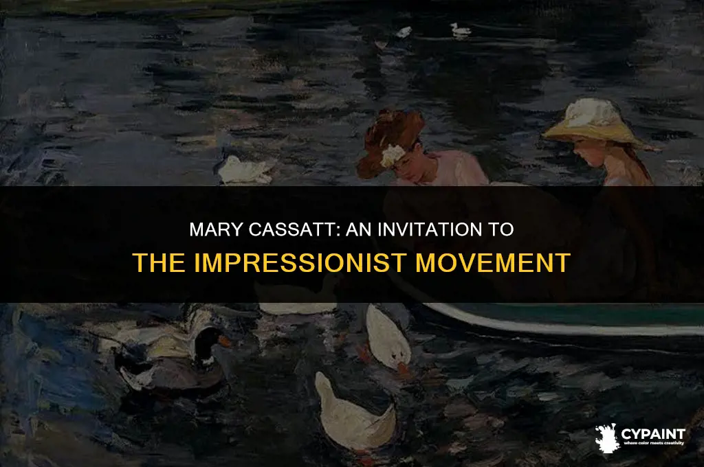 what school of painting was mary cassatt invited to join
