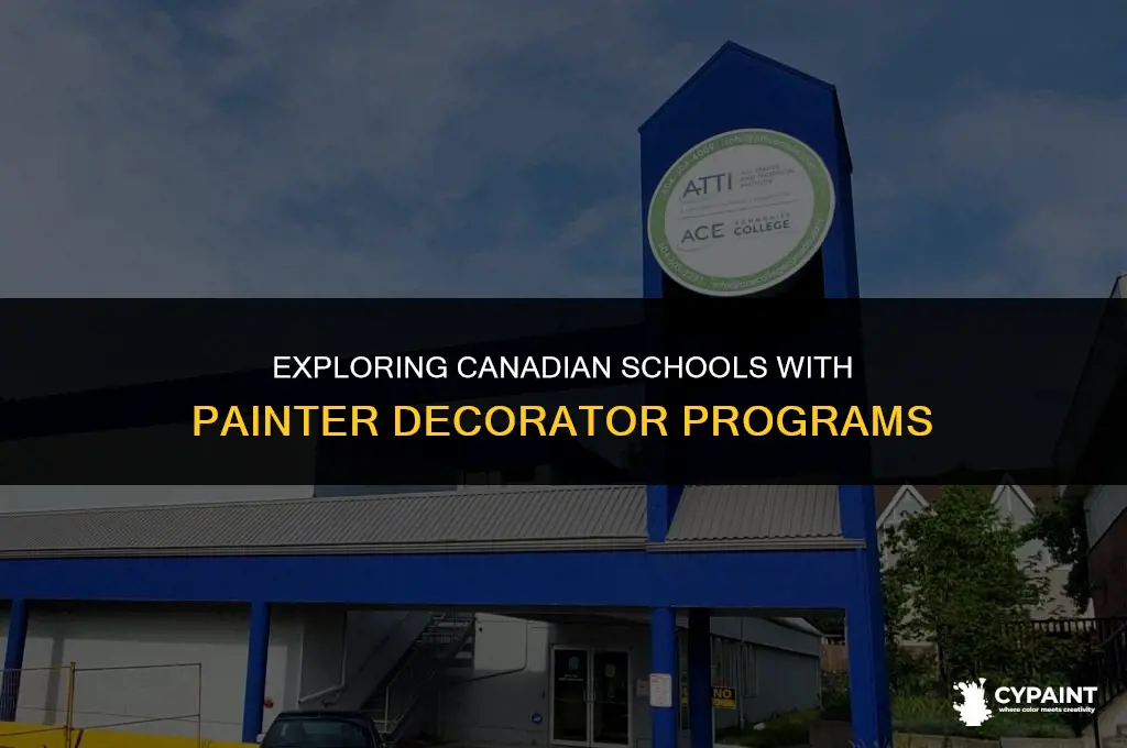 what schools in canada offer painter decorator program