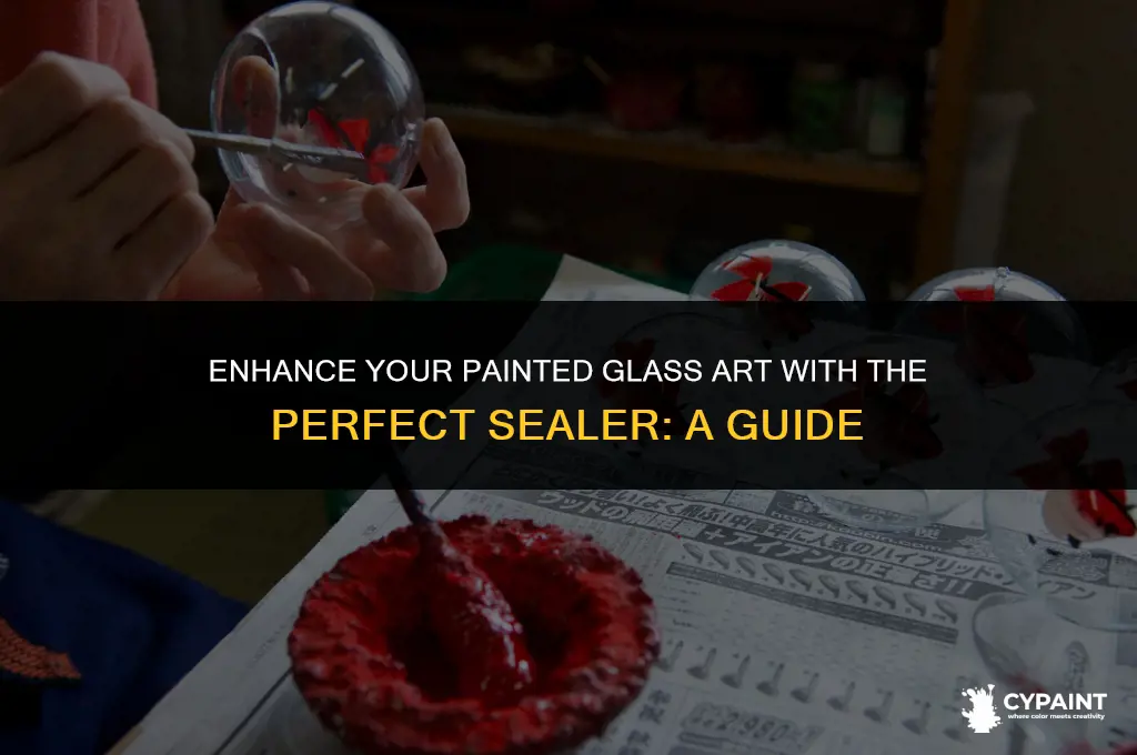 what sealer can i put on painted glass