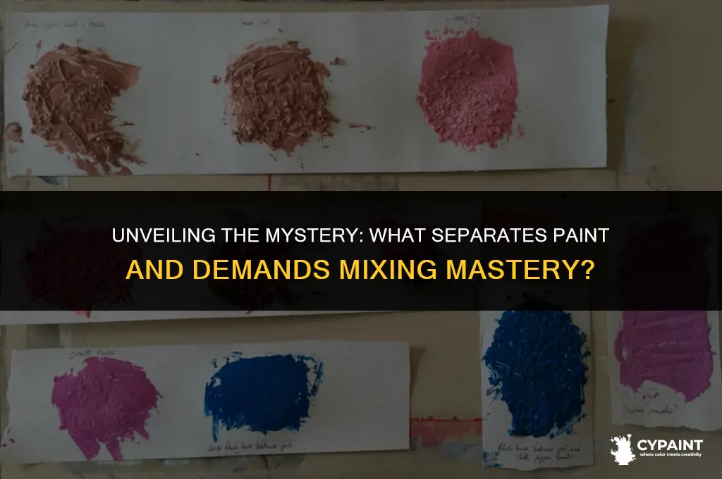 what separates paint and requires you to mix a lot