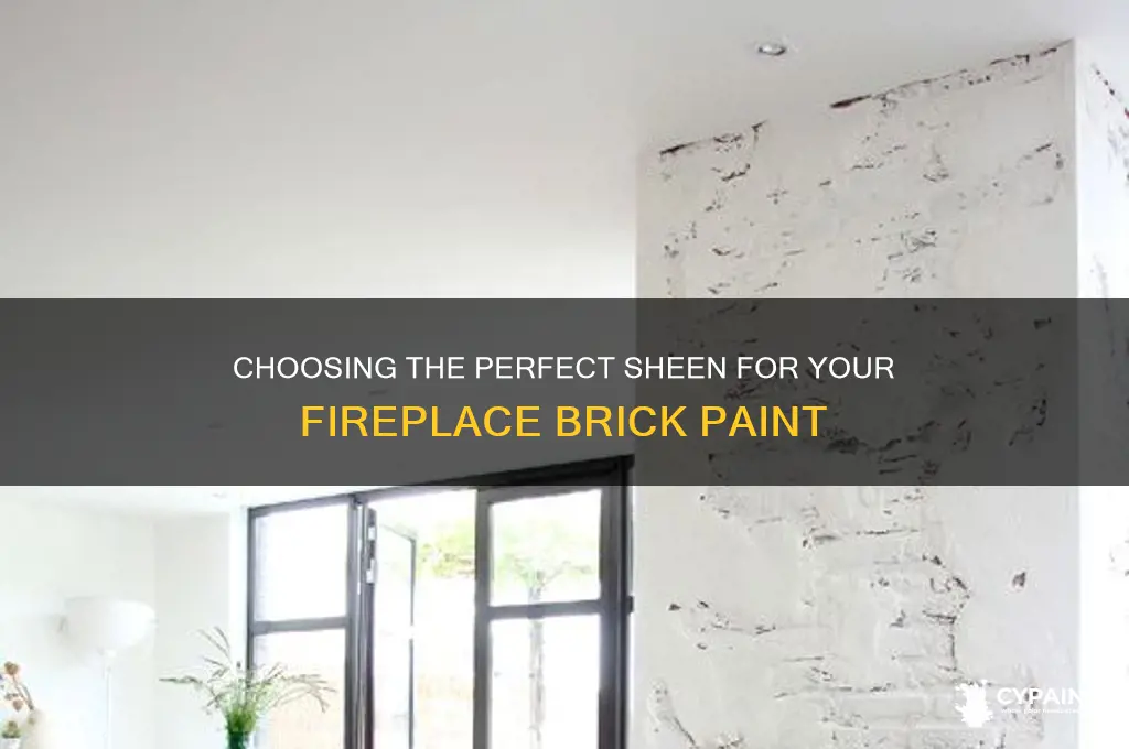 what sheen do you paint the fireplace brick
