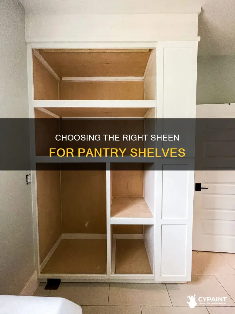 what sheen should i paint shelves in a pantry