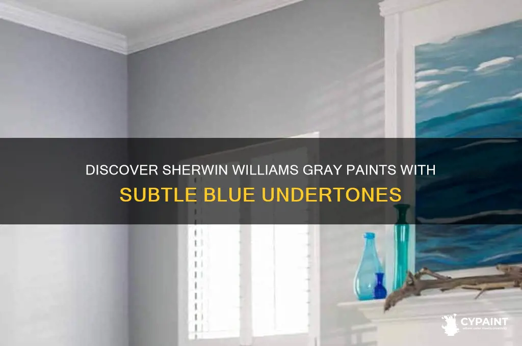 what sherwin williams gray paint has blue undertones