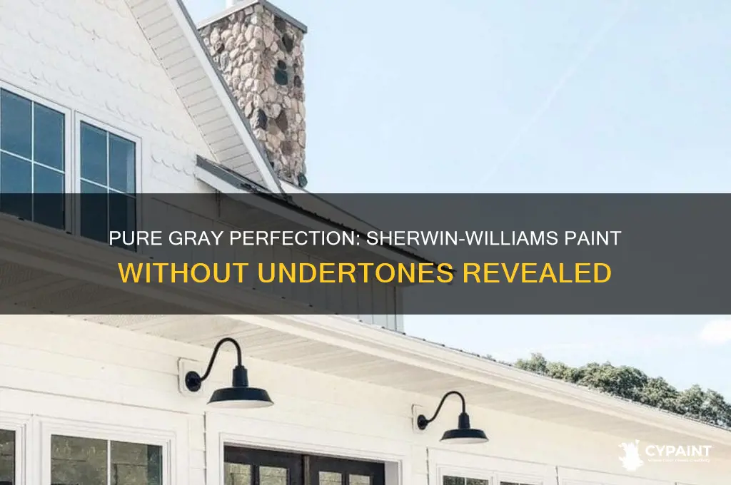 what sherwin williams gray paint has no undertones