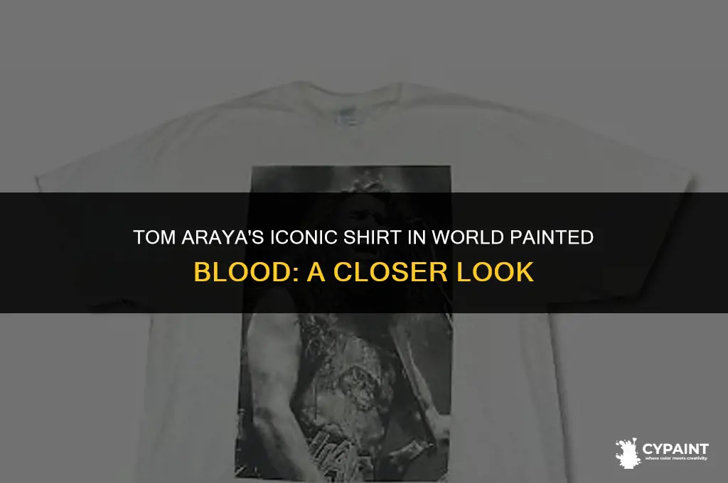 what shirt was tom araya wearing in world painted blood