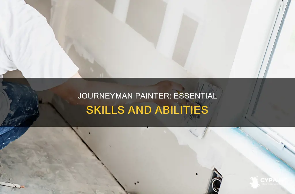 what should a journeyman painter be able to do